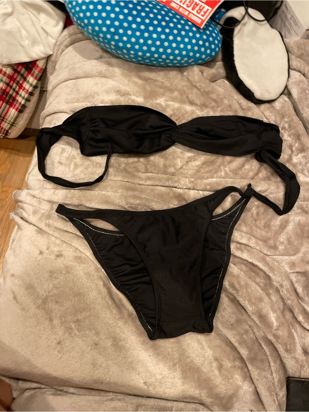 Vintage 90s Bum Bum ipanema Black Bikini Set